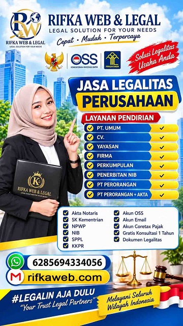 Jasa Legalitas Perusahaan Rifka Web & Legal